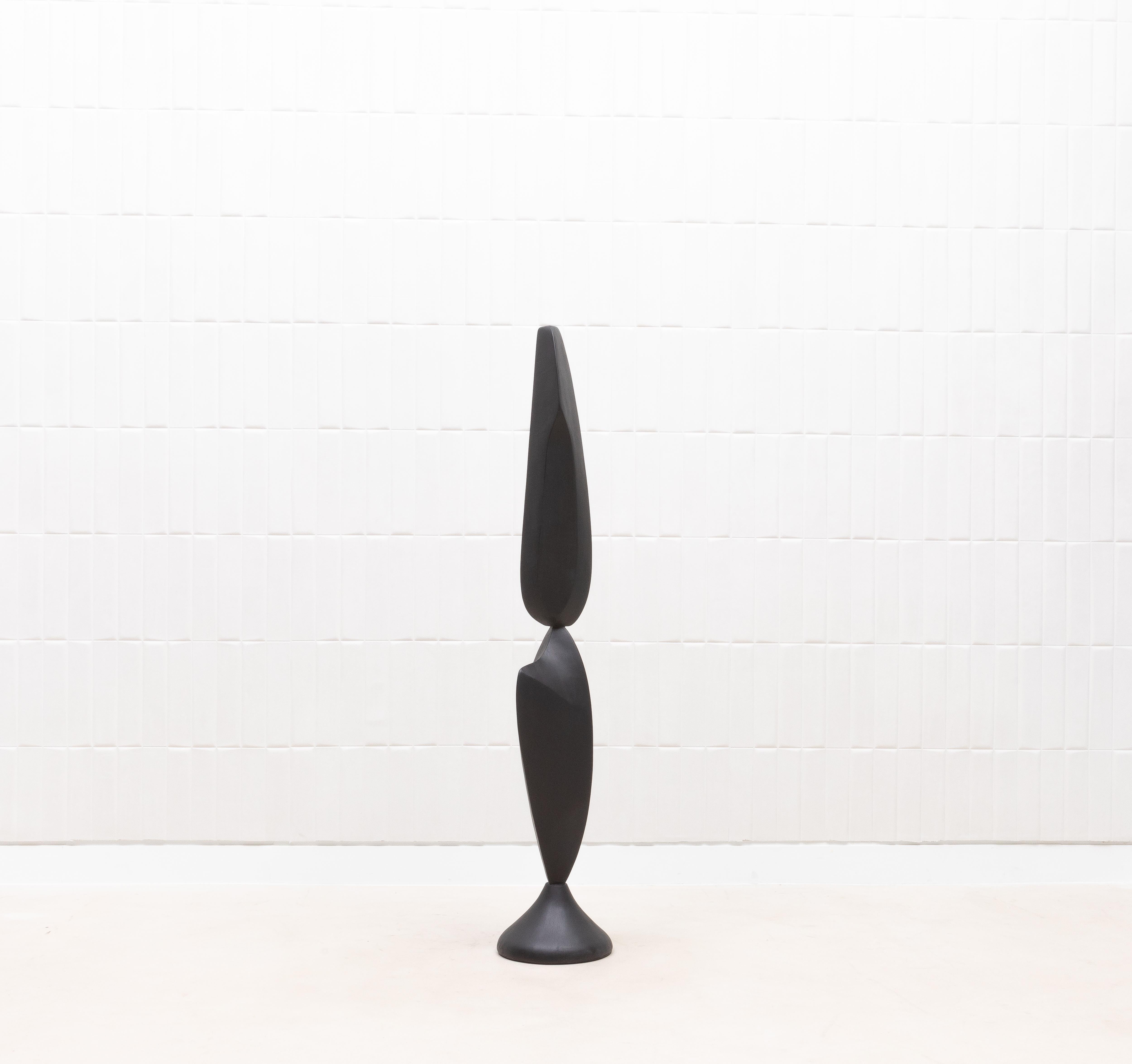 Coppia di sculture astratte moderne XL in Oak di Patrick Coard Paris in vendita 7
