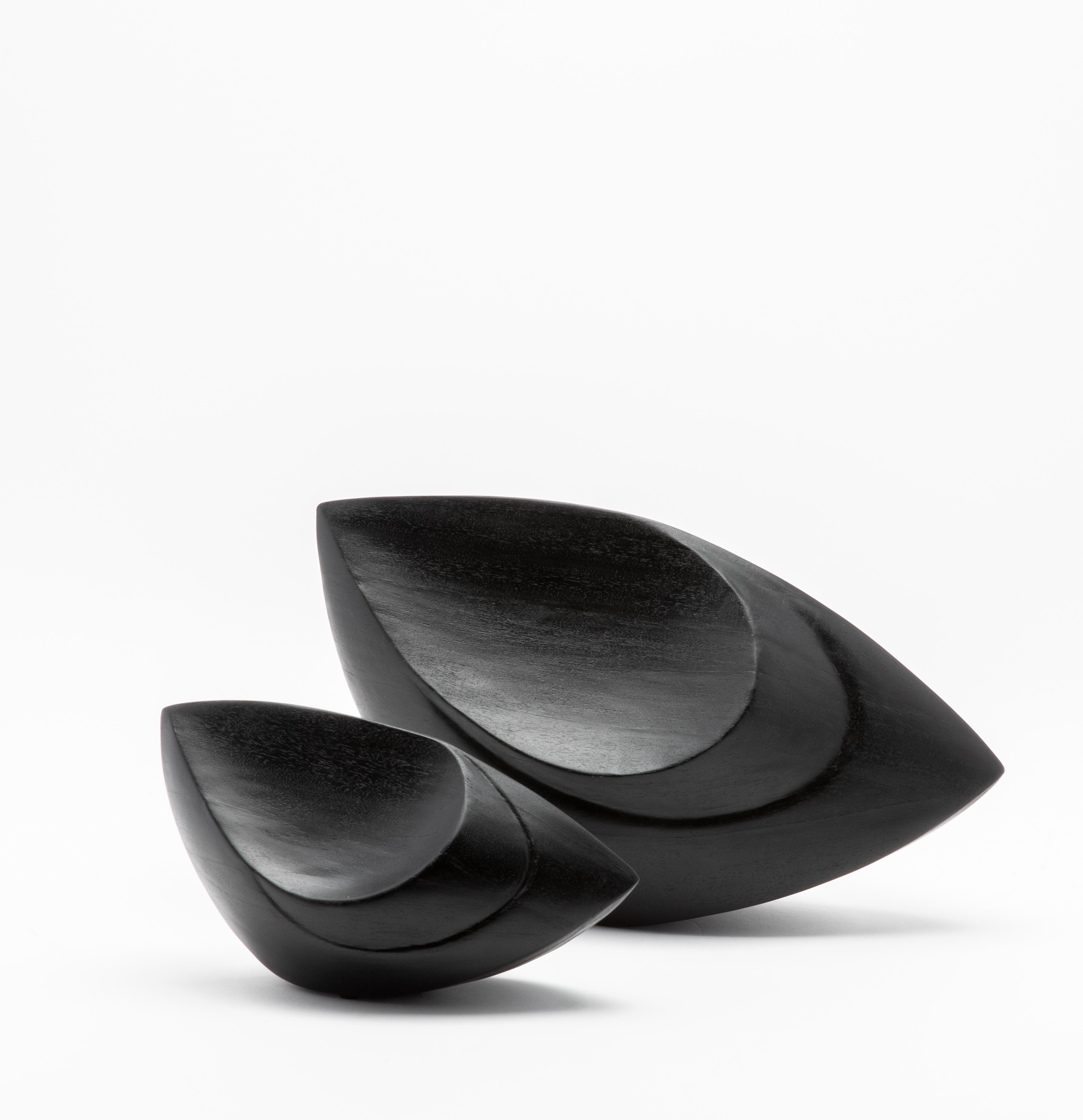 Paire de Sculptures Modernes Abstraites en Bronze Patina Brass par Patrick Coard Paris en vente 8