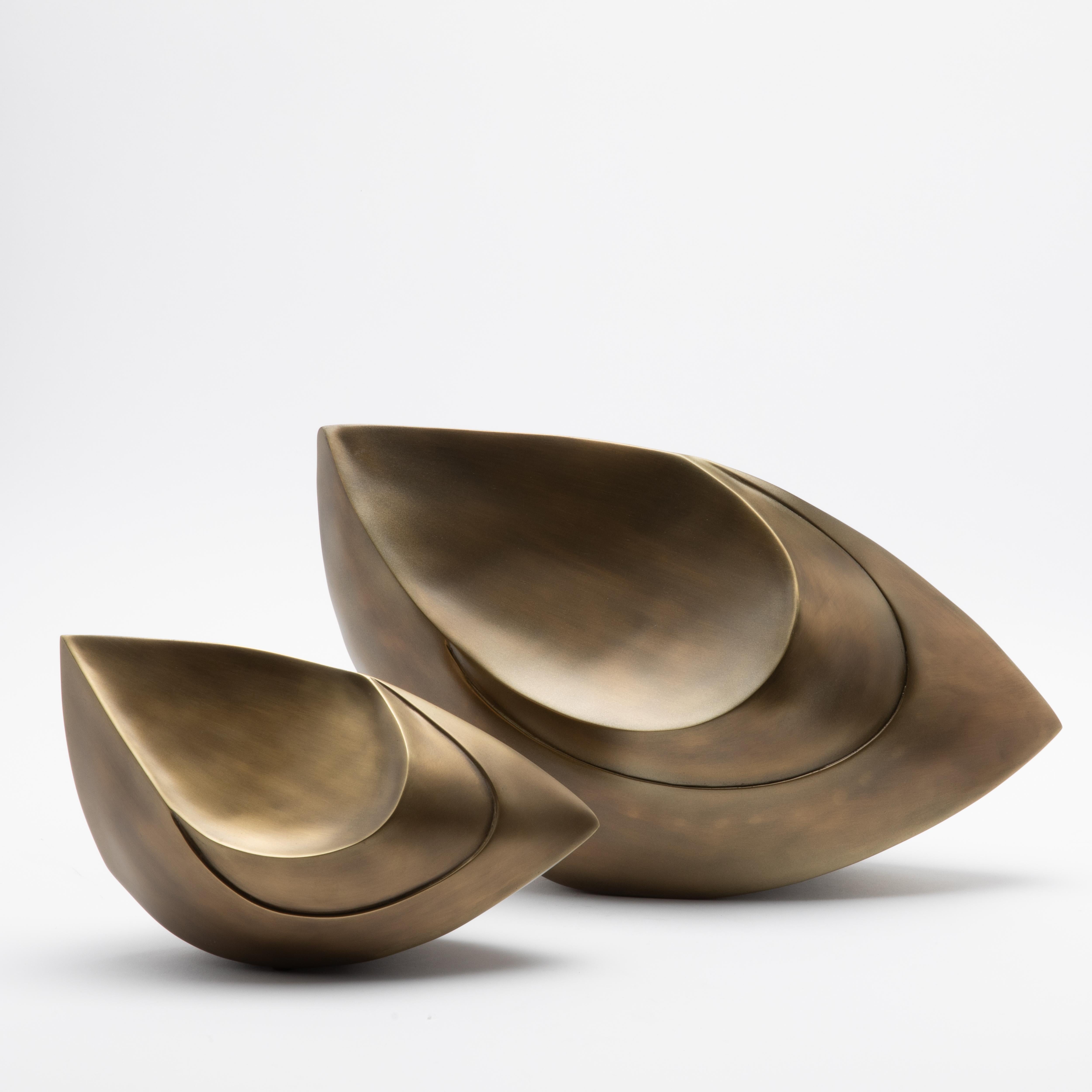 Paire de sculptures abstraites modernes en acier poli de Patrick Coard Paris en vente 4