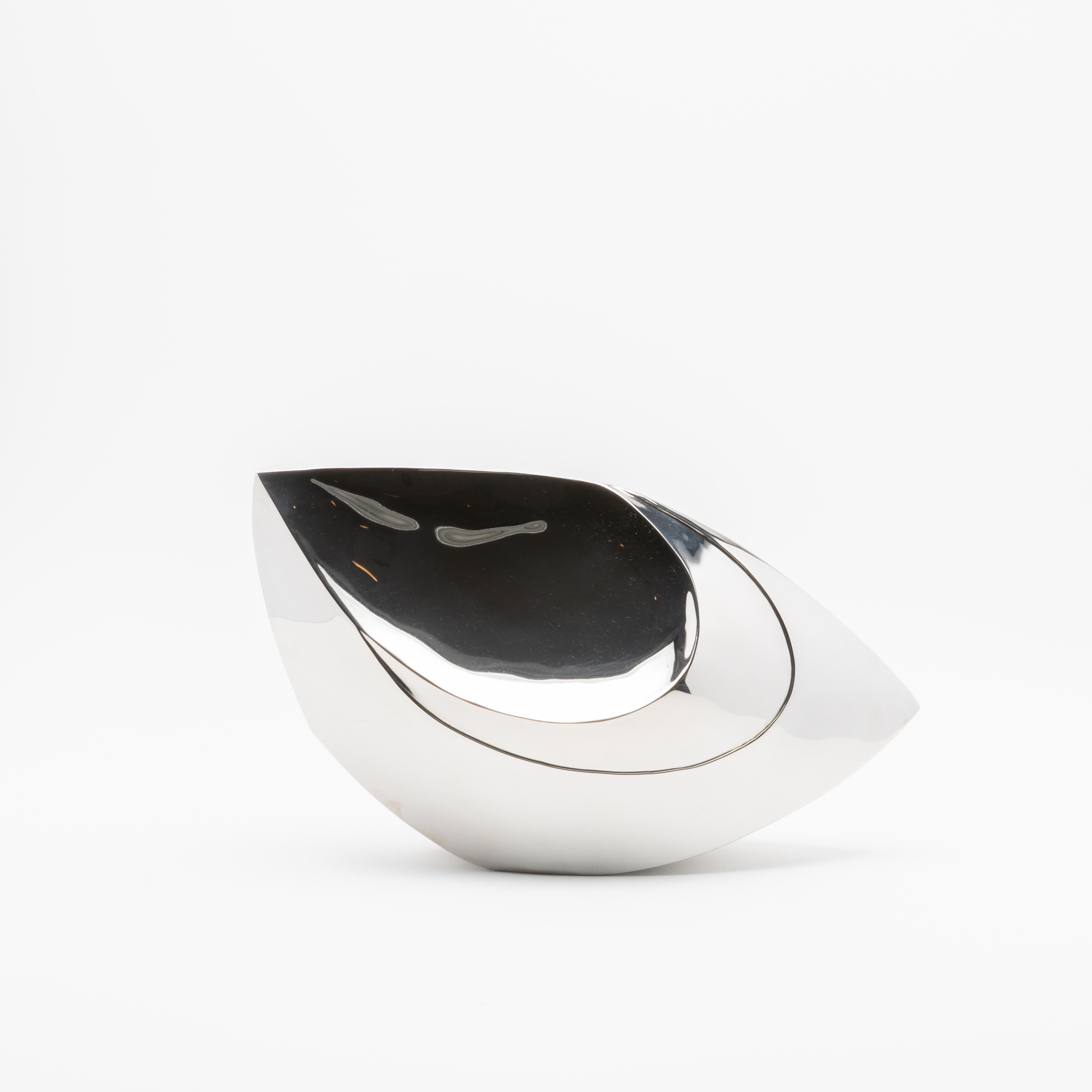 Philippin Paire de sculptures abstraites modernes en acier poli de Patrick Coard Paris en vente