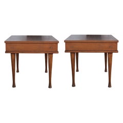 Retro Pair of Modern American of Martinsville Rosewood Side or End Tables