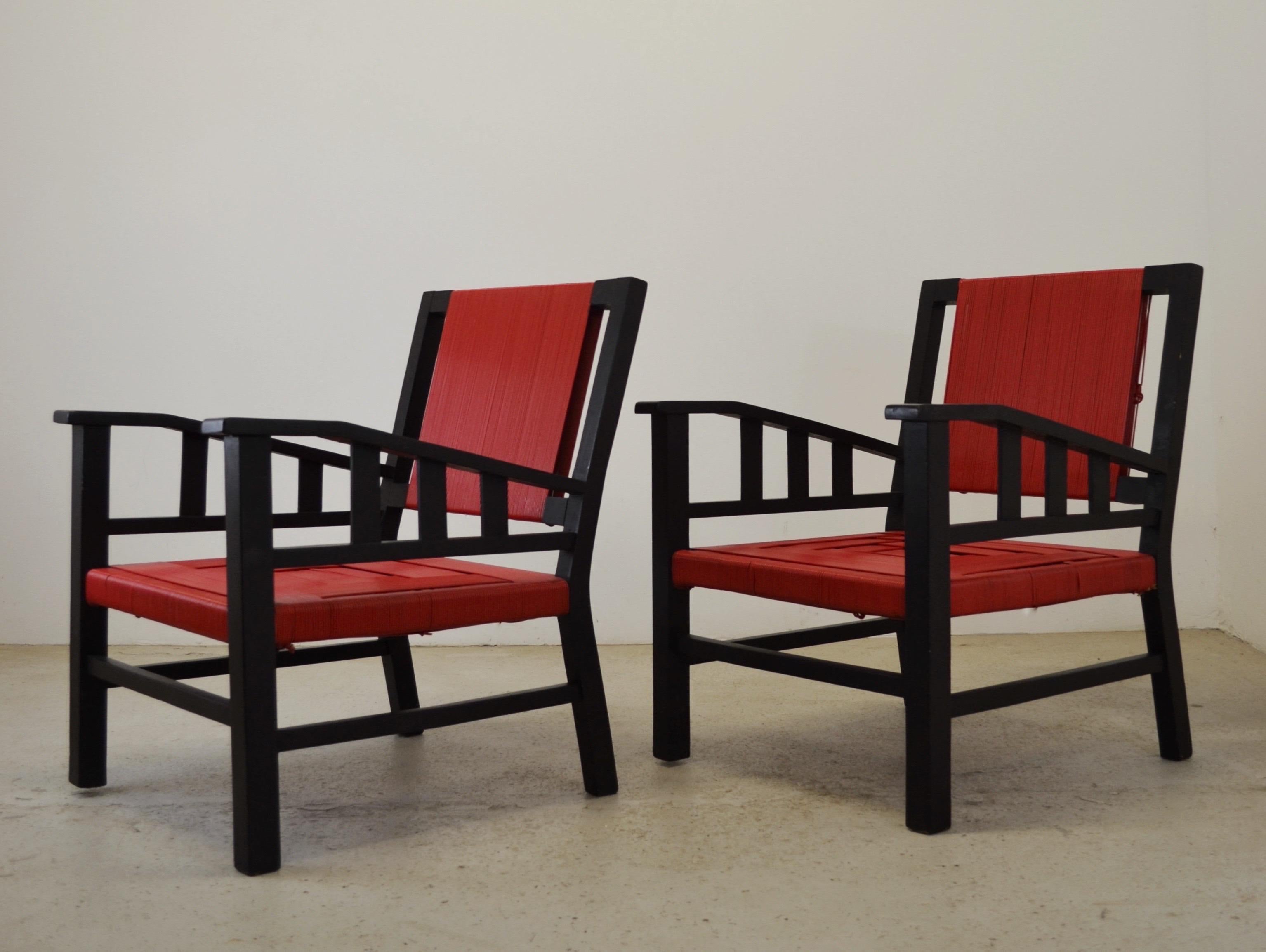 Pareja de sillones modernos atribuidos a Francis Jourdain, Francia, hacia 1930 Art Decó en venta