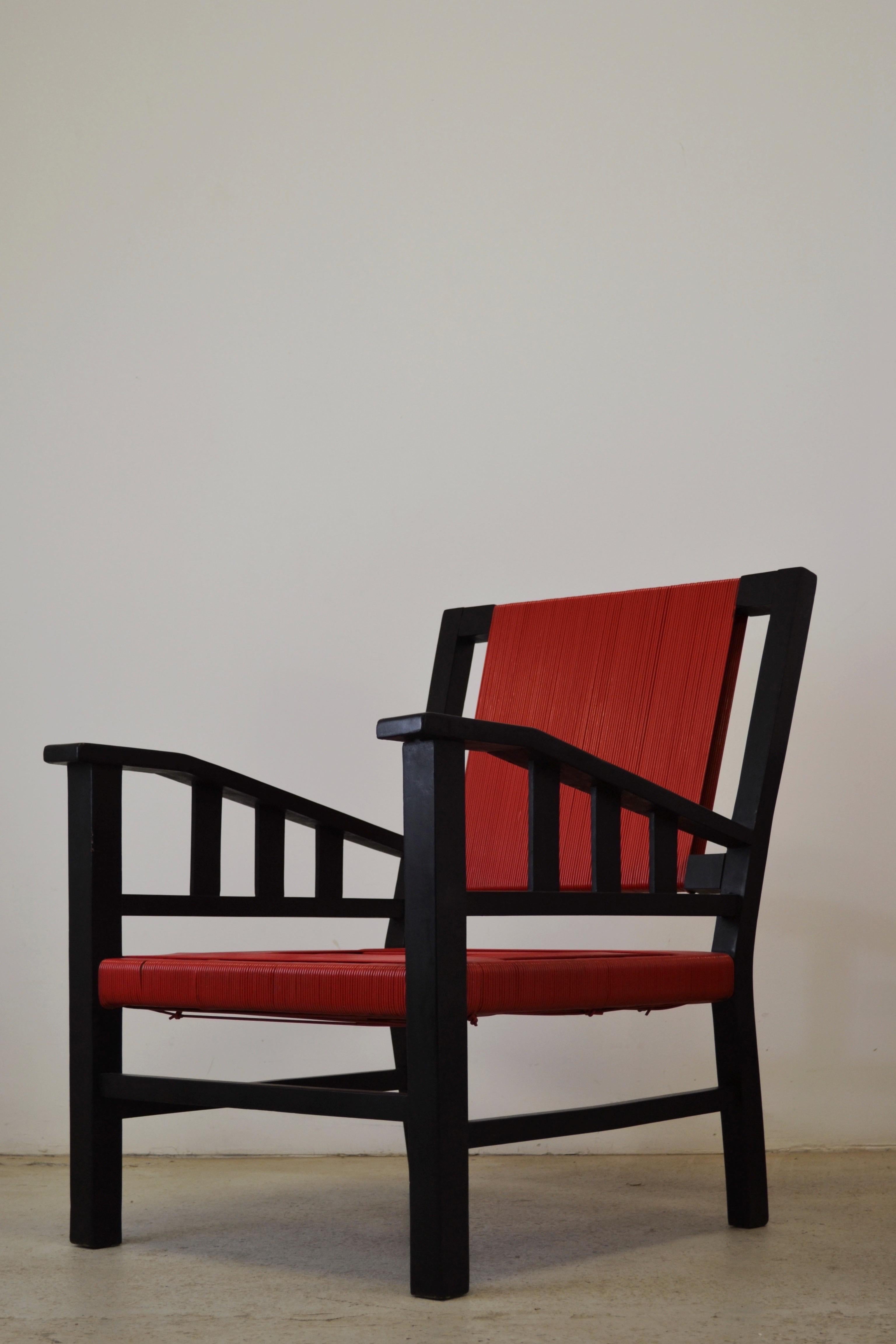 Pareja de sillones modernos atribuidos a Francis Jourdain, Francia, hacia 1930 Madera en venta