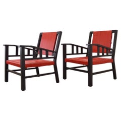Pair of Modern Armchairs Attributed to Francis Jourdain, France, circa 1930