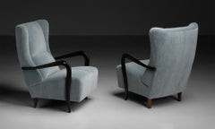Pair of Modern Armchairs, Italy circa 1950