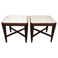 Pair of Modern Art Deco Revival Side Tables