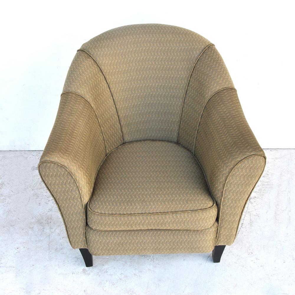 Contemporary Pair of Modern Art Deco Style Lounge Chairs in the Manner of Josef Hoffmann