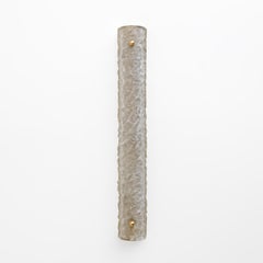 Pair of Modern Brass and Murano Glass "Scavo" Sconces