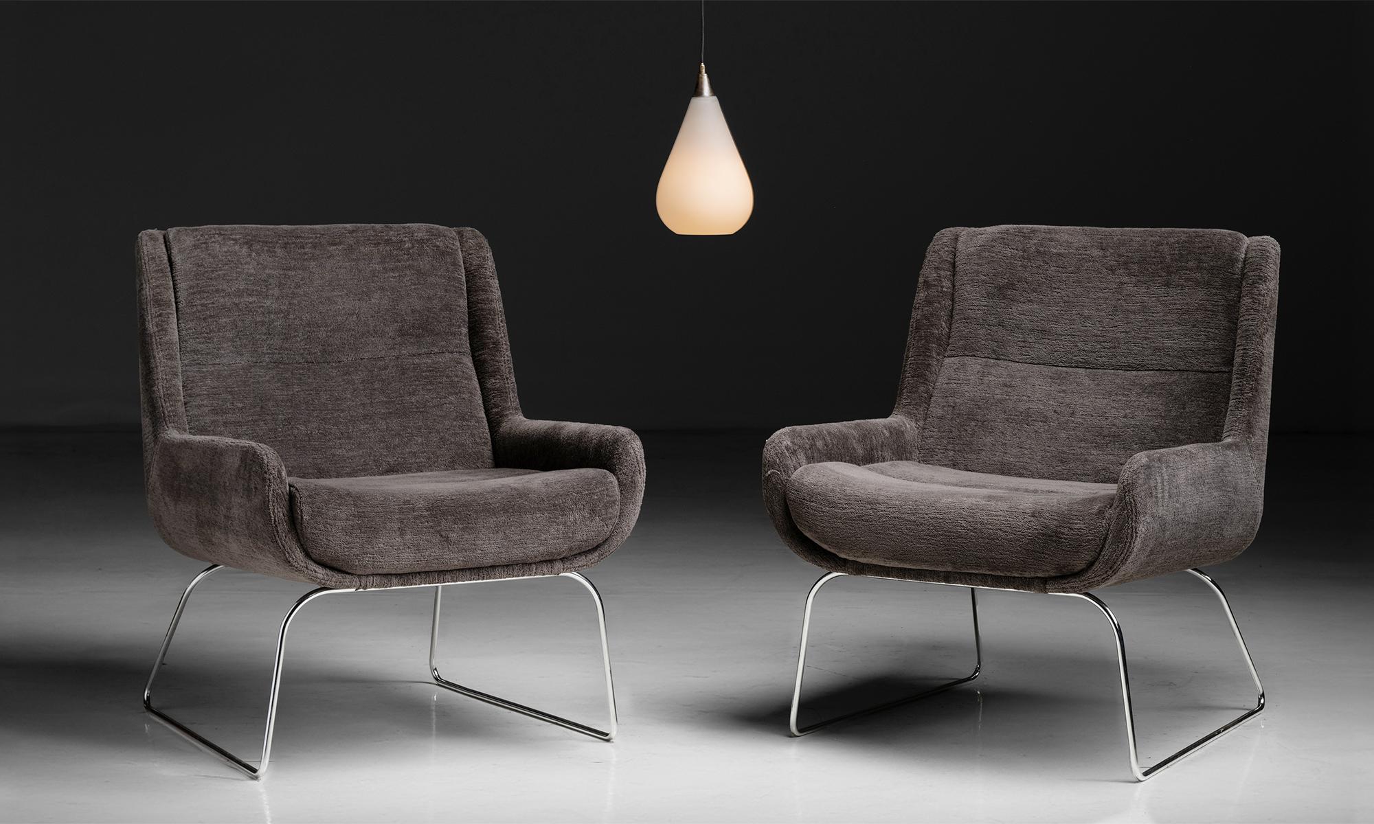 Paar moderne Stühle, Frankreich um 1960 im Angebot 3
