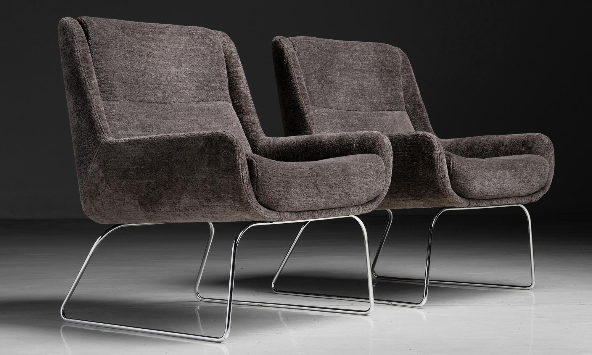 Paar moderne Stühle, Frankreich um 1960 im Angebot 4