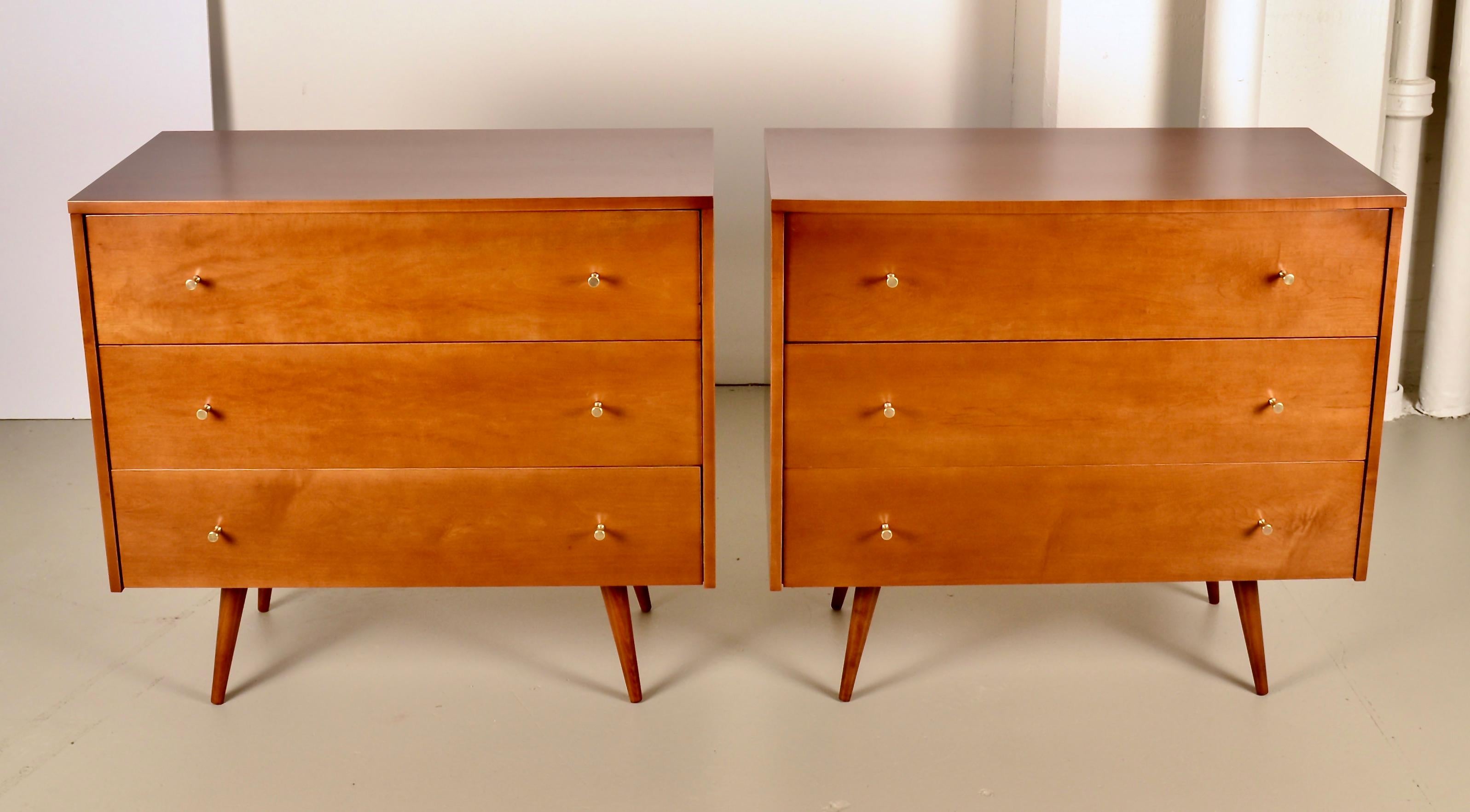 Mid-Century Modern Pair of Modern Chests by Paul McCobb for Planner Group, USA, Circa 1950s For Sale