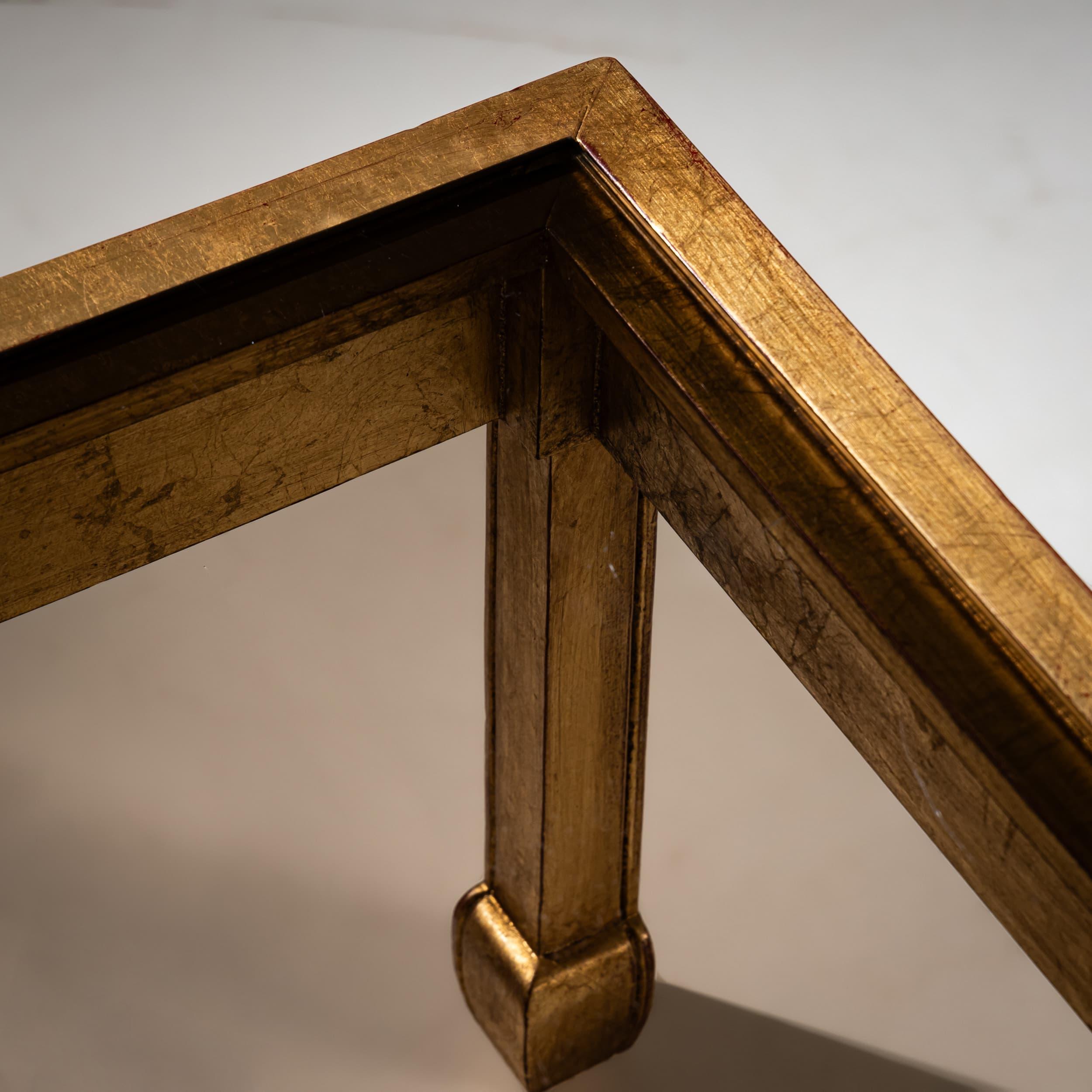 Paire de tables basses modernes avec plateau en verre, 1970 en vente 4