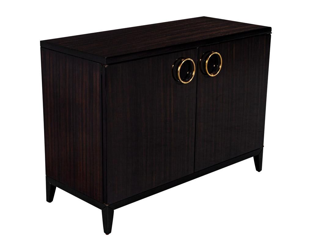 Pair of Modern Commode Chests in High Gloss Lacquer Finish For Sale 5