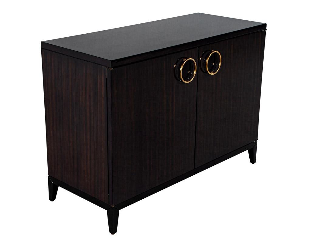 Pair of Modern Commode Chests in High Gloss Lacquer Finish For Sale 11