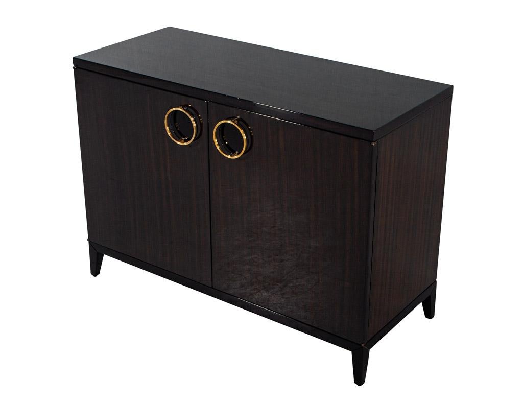 Pair of Modern Commode Chests in High Gloss Lacquer Finish For Sale 13