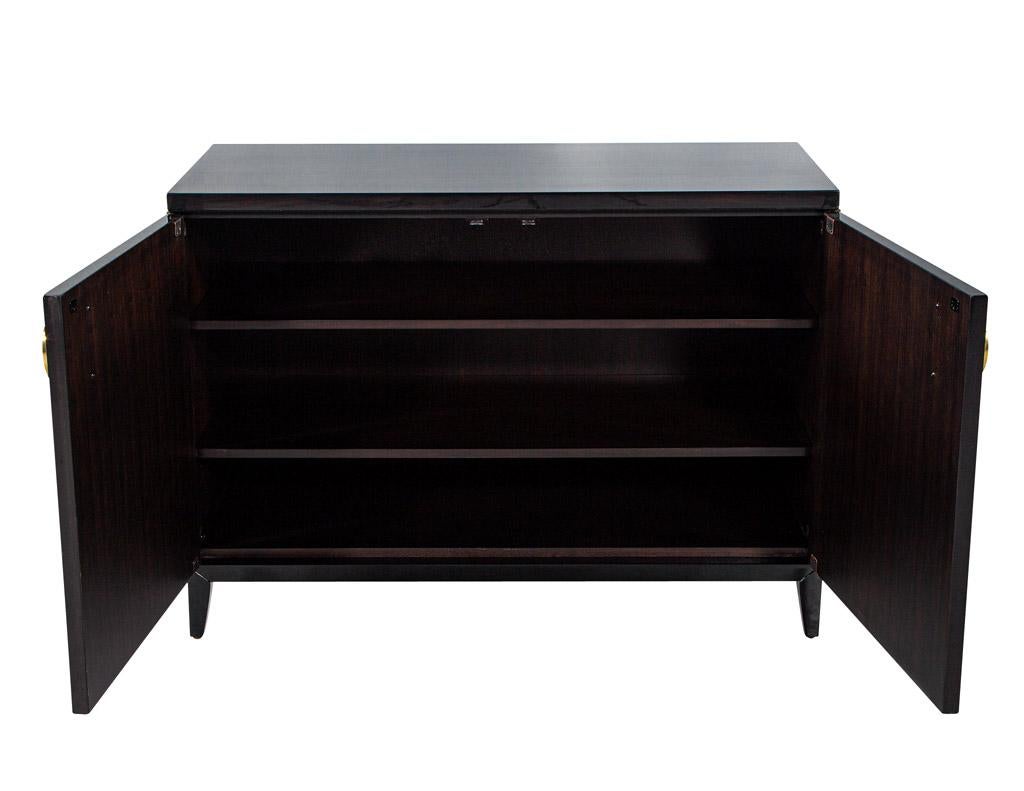 Pair of Modern Commode Chests in High Gloss Lacquer Finish For Sale 2