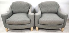 Pair of Modern Contemporary Club Chairs by Pearson
