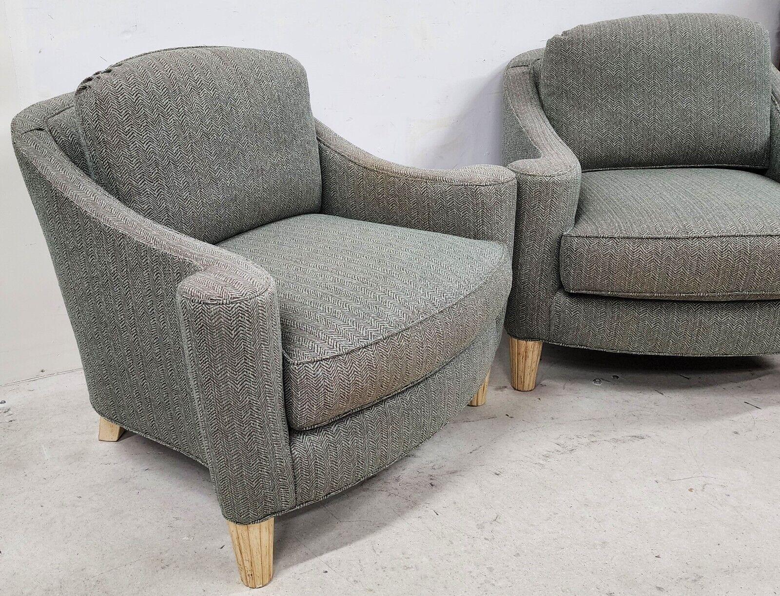 20th Century Pair of Modern Contemporary Club Chairs by Pearson For Sale
