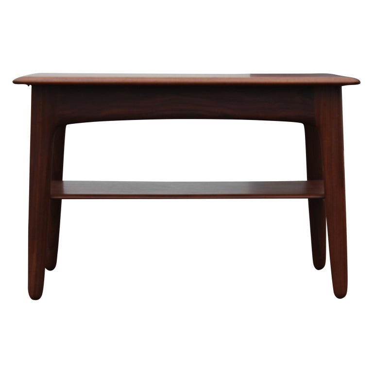 Pair of Modern Danish Teak Side or End Tables with Drawers at 1stDibs