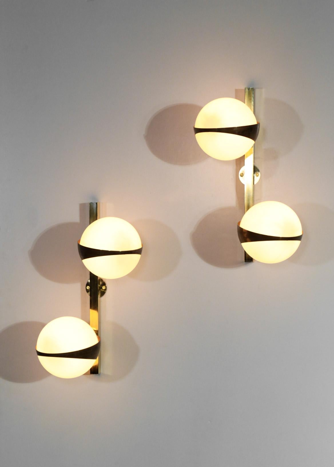 Contemporary  Modern Double Wall Light 