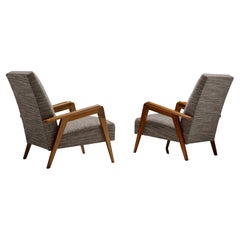 Pair of Modern Easy Chairs, France Circa 1950