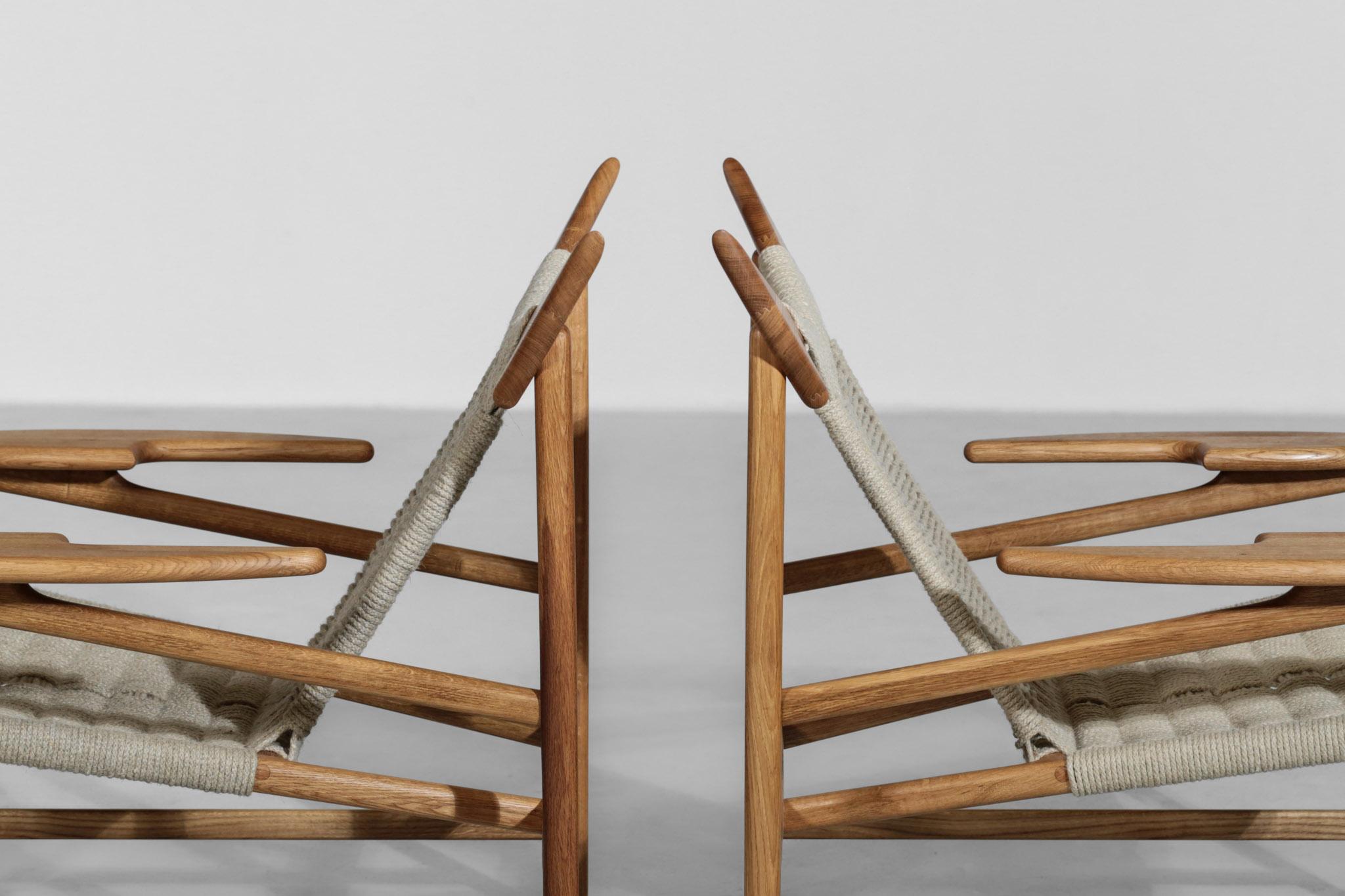 Scandinavian Modern Pair of Modern Easy Chairs, Model 