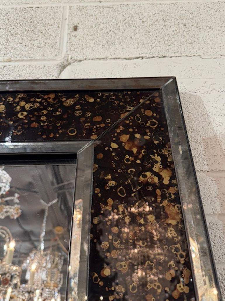 Pair of Modern Eglomise Mirrors For Sale 1