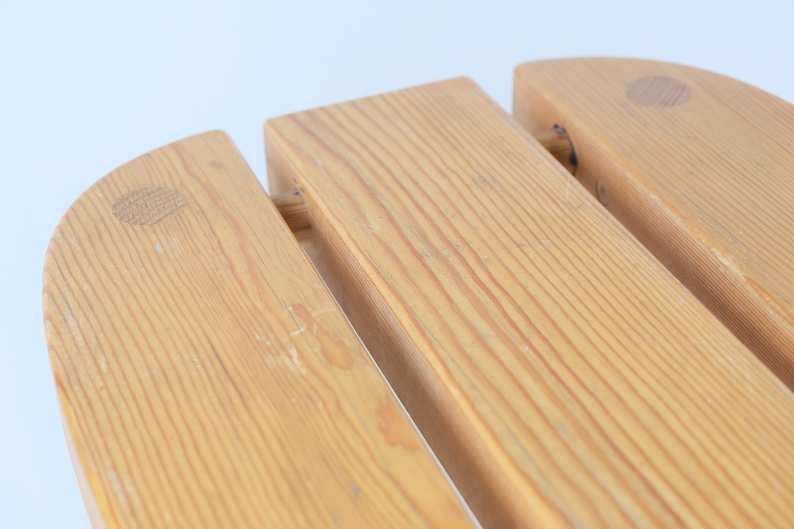 Pair of Modern Finnish Sauna Stools in Pine, Finland 1970s For Sale 2
