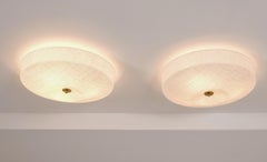 Pair of Modern Flush mounts in Lisa Johansson-Papé Style, Finland 1970s