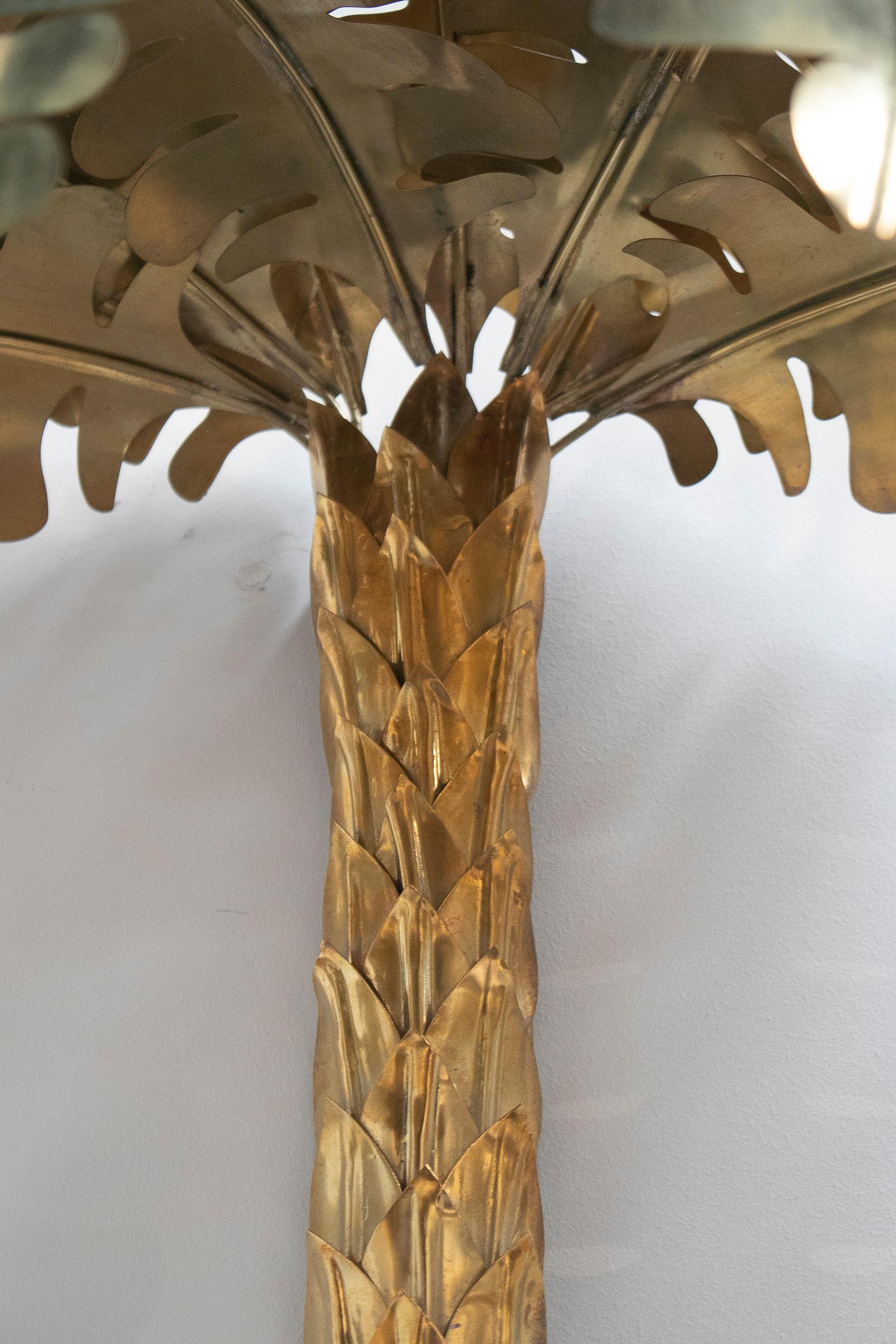 Pair of Modern French Bronze Palm Shaped Wall Lamp Shades or Ornaments 10