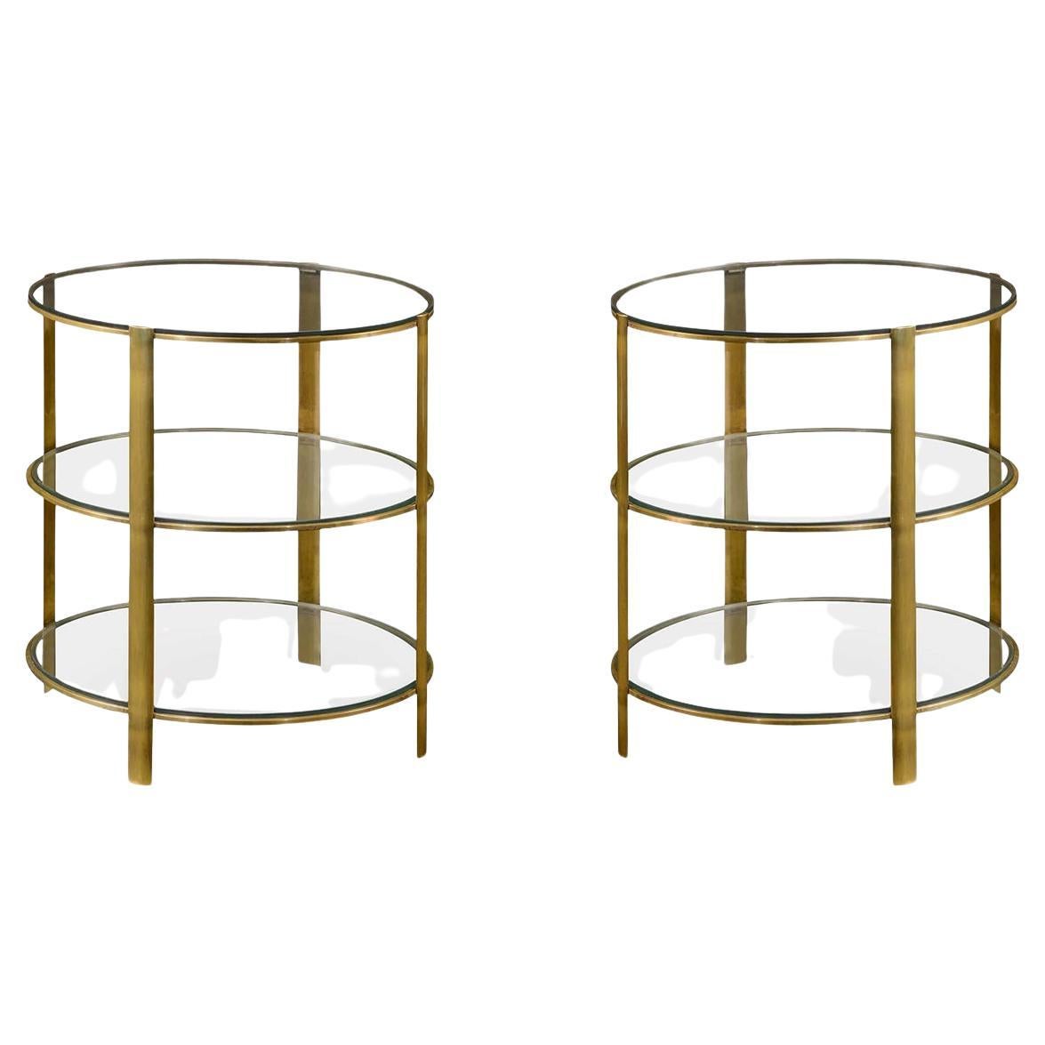 Pair of Modern French Side Tables