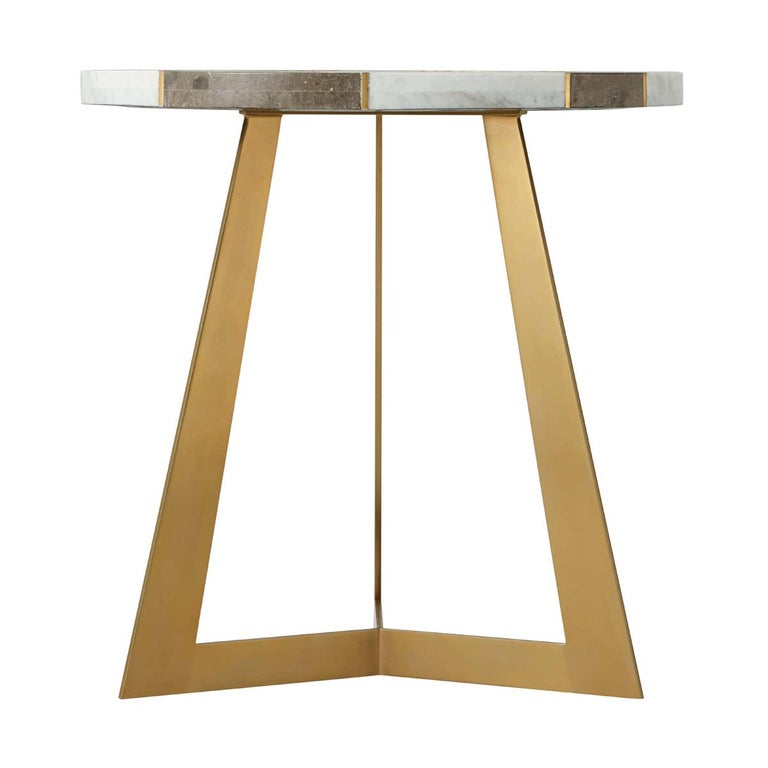 Pair of Modern Geometric Side Tables For Sale at 1stDibs