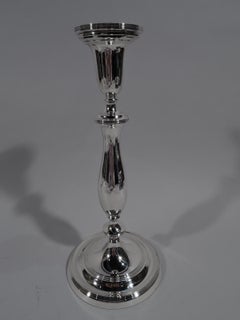 Paar moderne georgianische Sterlingsilber-Kerzenleuchter von Blackinton