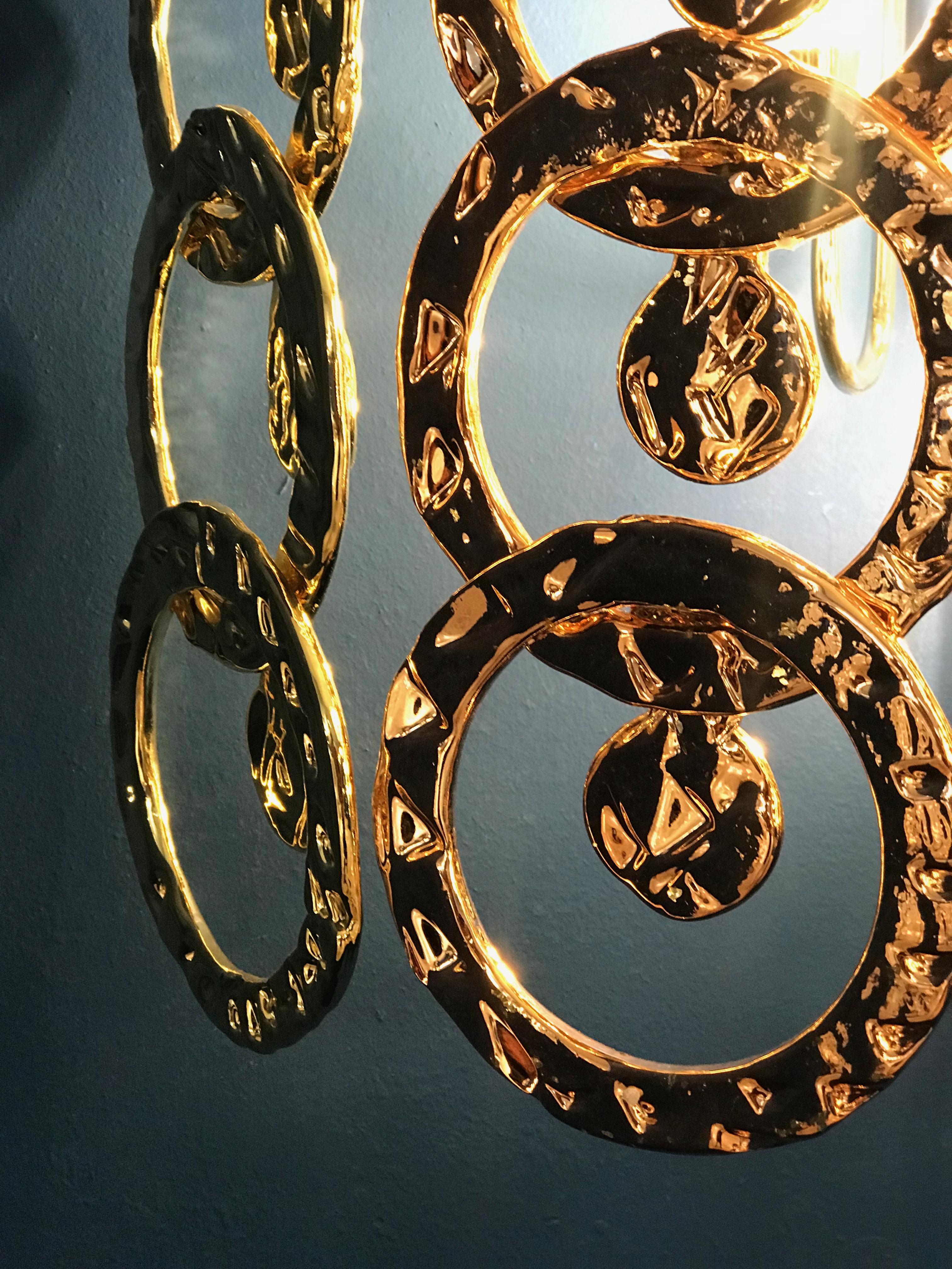 Pair of Modern Giogali Murano Glass Sconces For Sale 10