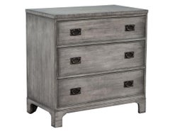 Pair of Modern Grey Distressed Chests by Kittinger