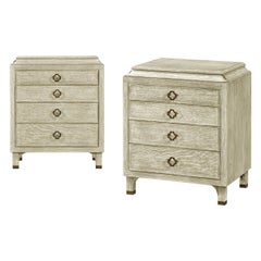 Coppia di Comodini moderni in Oak grigio