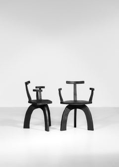 Pair of Modern Handcrafted Armchair 80/20 by Vincent Vincent