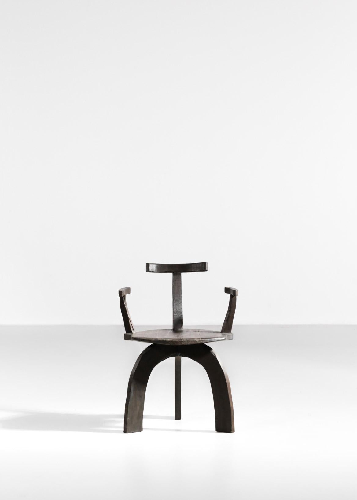 Hêtre Paire de fauteuils modernes 80/20 fabriqués à la main par Vincent Vincent en vente