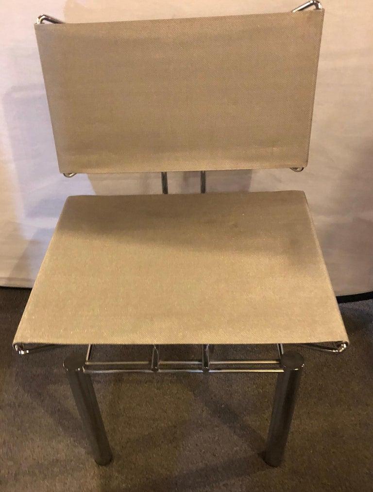German Pair of Modern Hans-Ullrich Bitsch Series 8600 Chairs and Ottoman