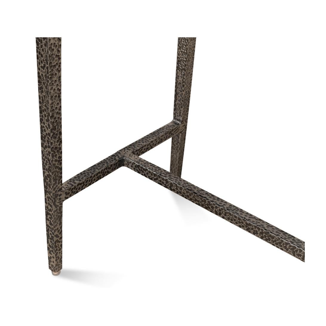 Pair of Modern Industrial Console Tables For Sale 4