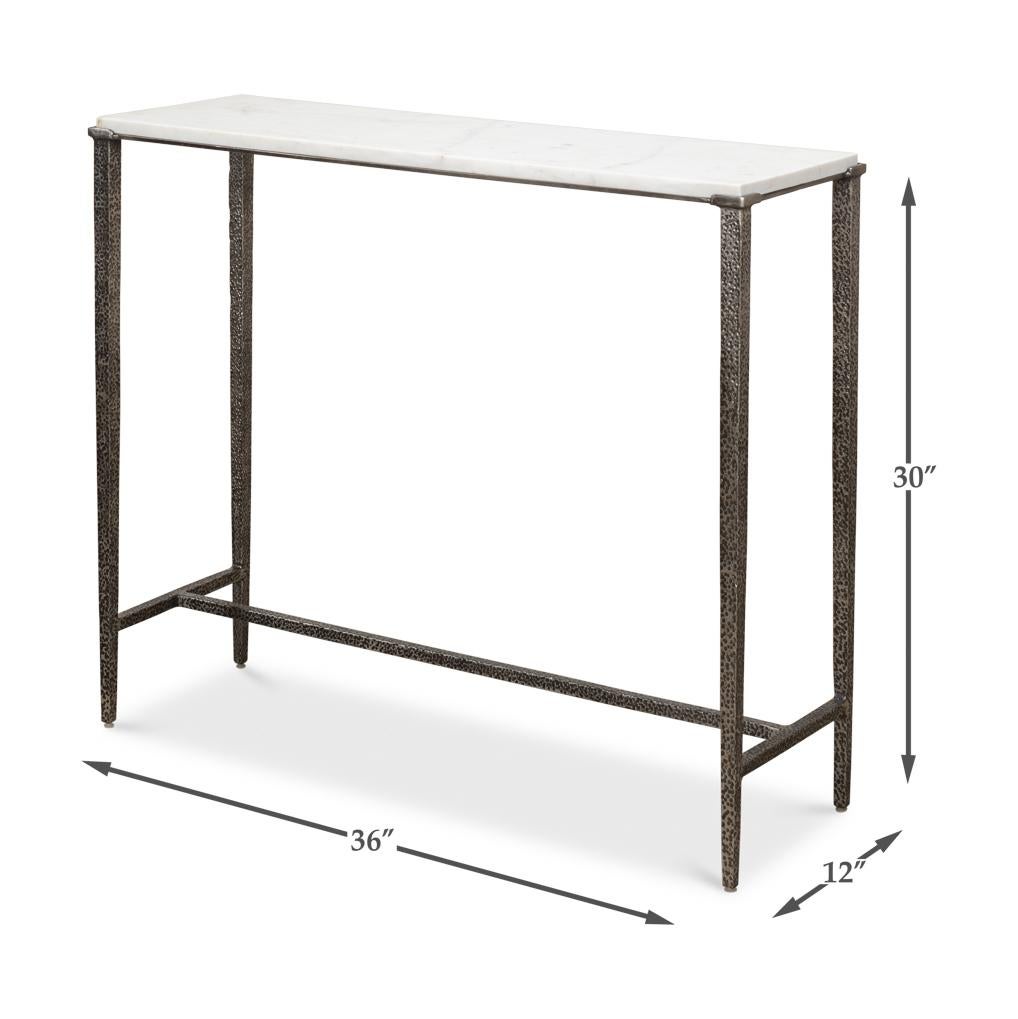 Pair of Modern Industrial Console Tables For Sale 6