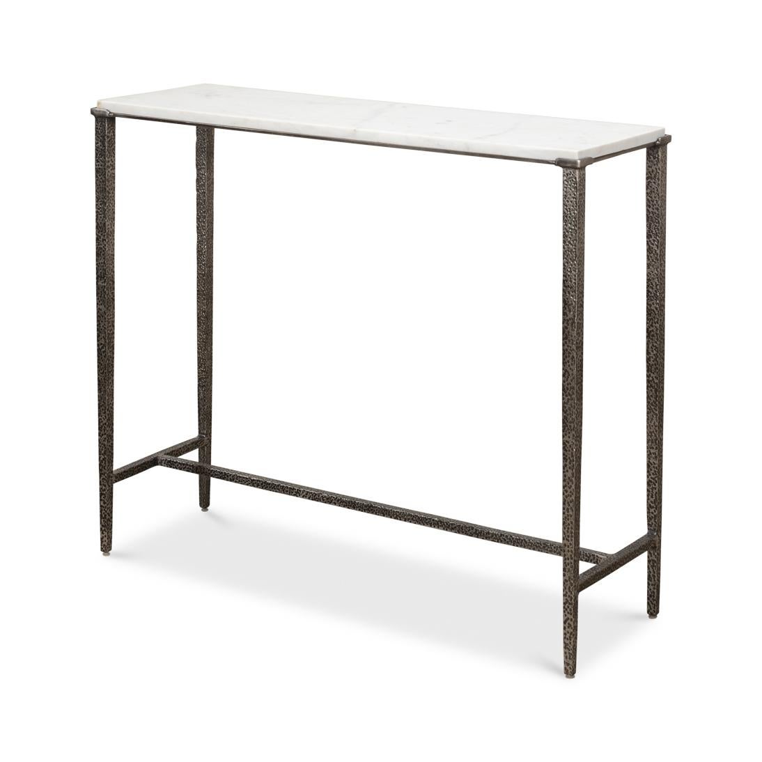 Pair of Modern Industrial Console Tables For Sale 7