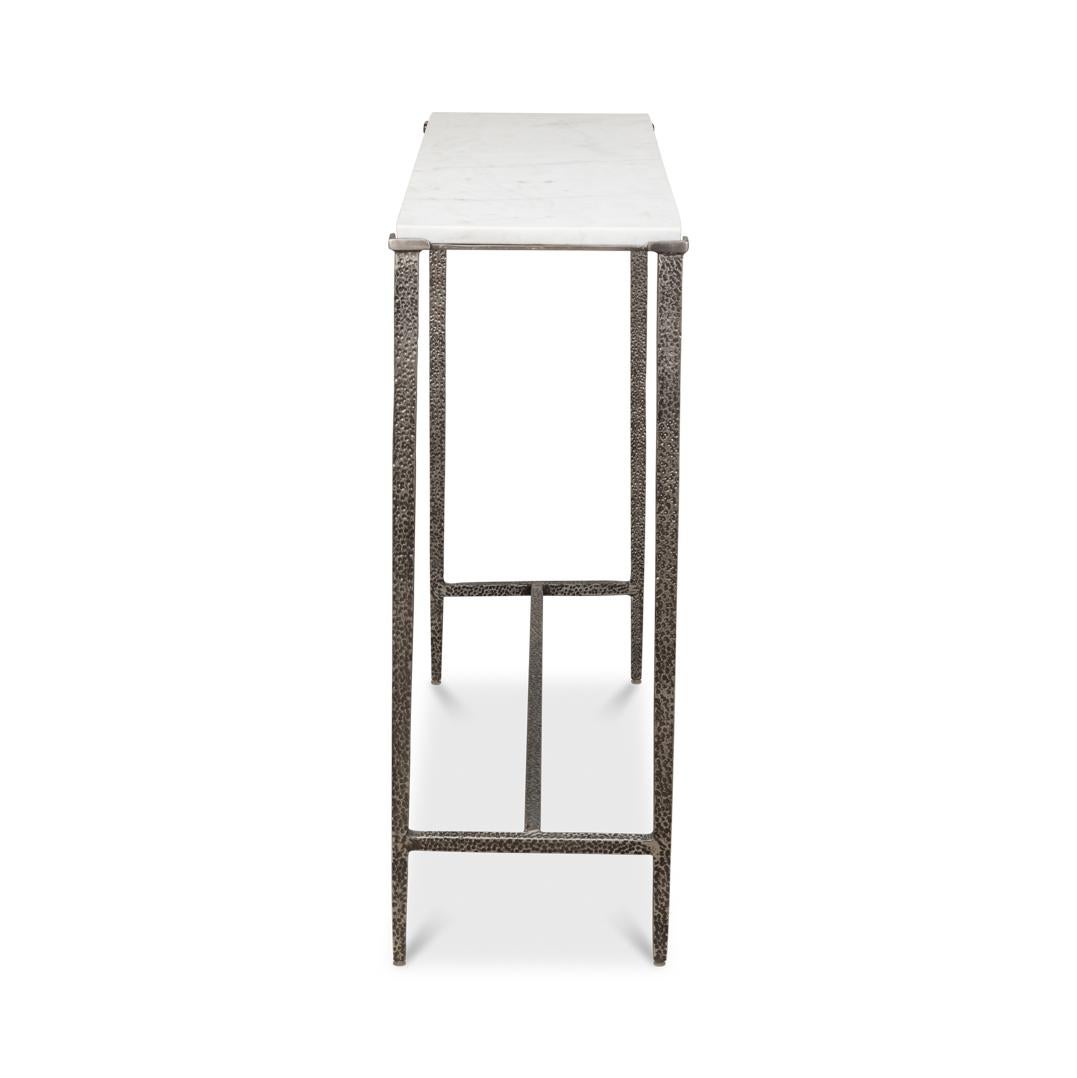 Pair of Modern Industrial Console Tables For Sale 1