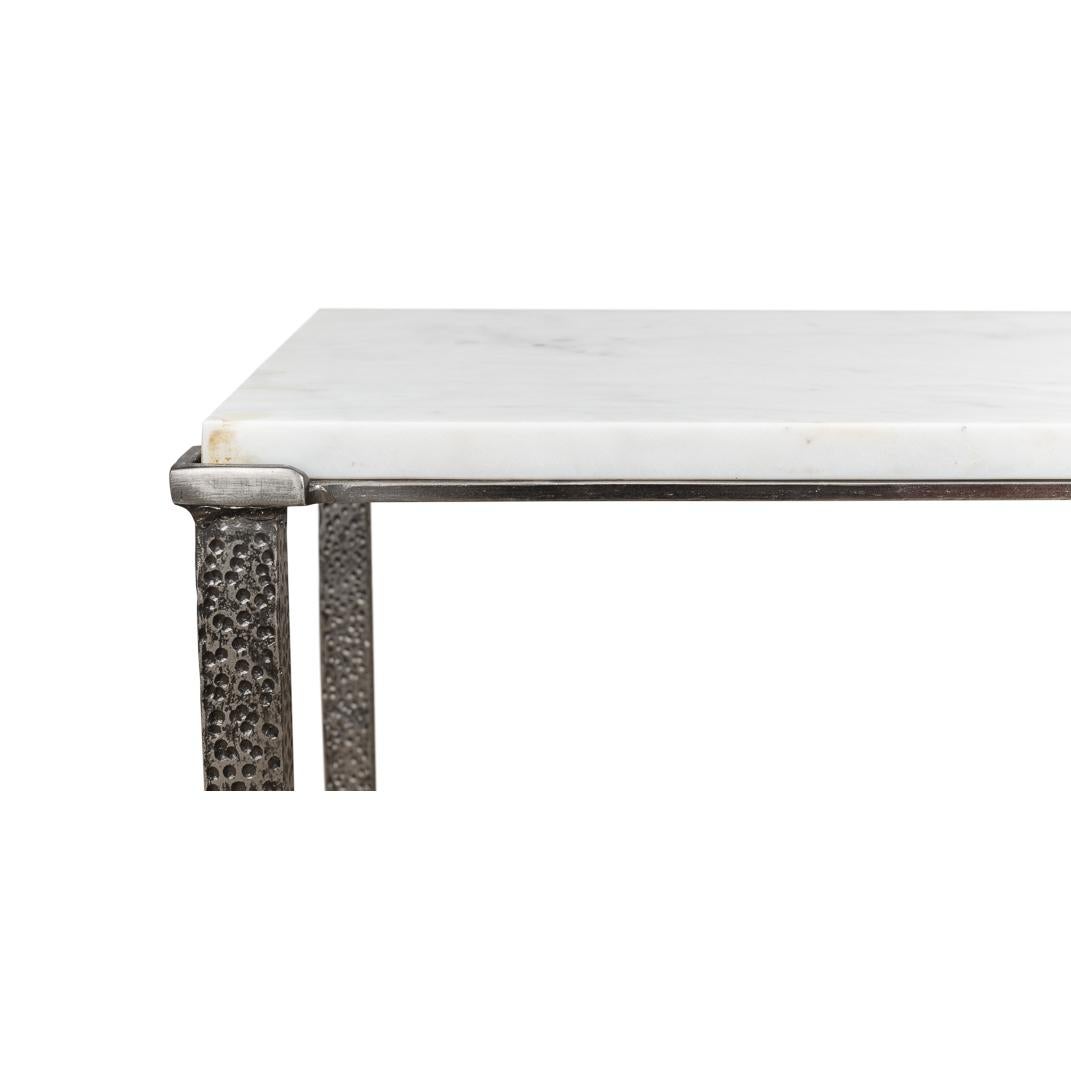 Pair of Modern Industrial Console Tables For Sale 3
