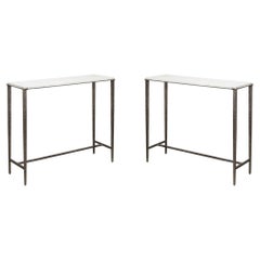 Pair of Modern Industrial Console Tables