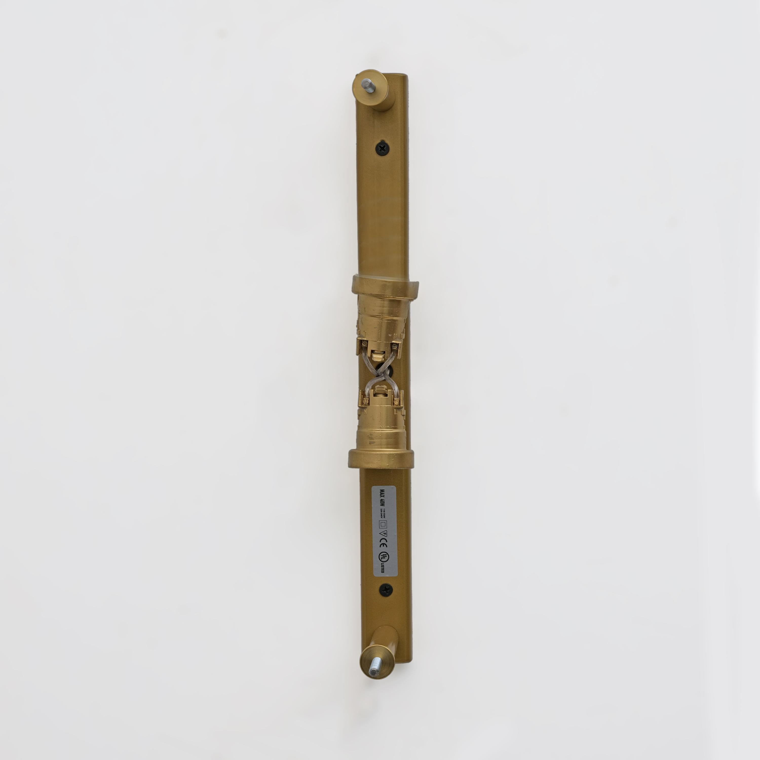 Pair of Modern Italian Brass and Smoke Murano Glass Wall Sconces in vendita 3