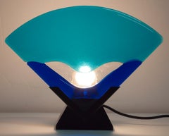 Pair of Modern Italian Murano Glass Table Lamps, 1980