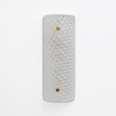 Pair of Modern Italian Murano Glass Textured Wall Sconces