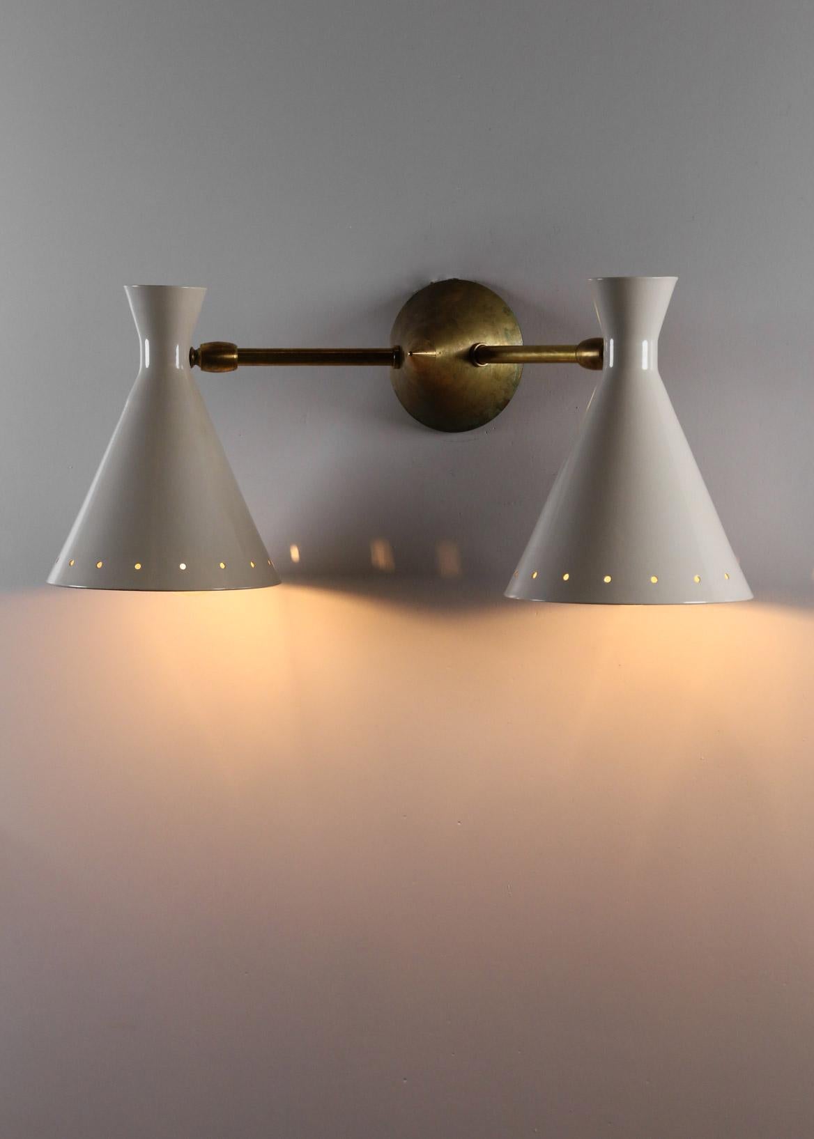 European Pair of Modern Italian Sconce 