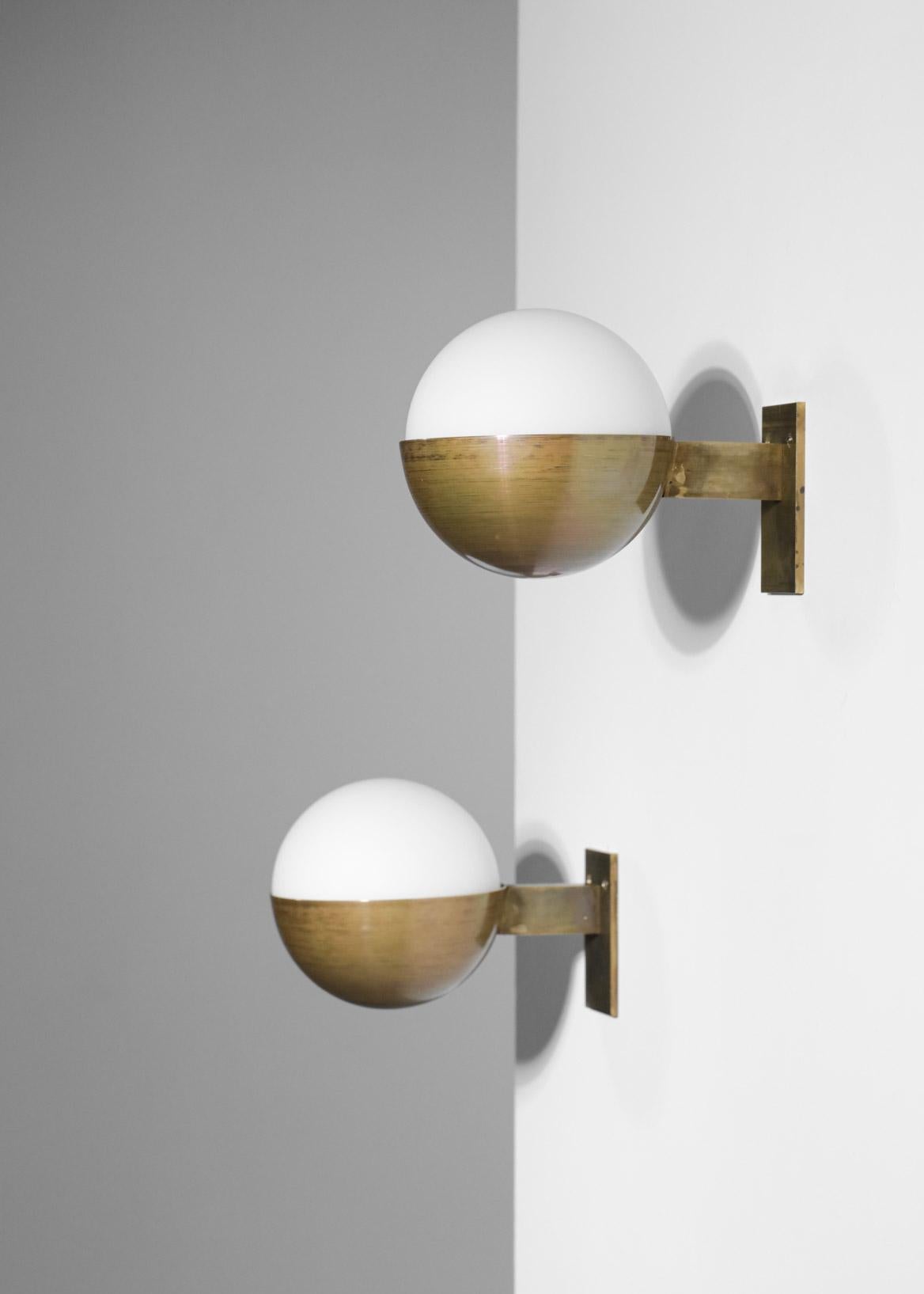 Contemporary Pair of Modern Italian Sconces 